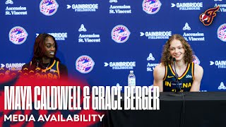 Maya Caldwell & Grace Berger Media Availability | Indiana Fever Media Day