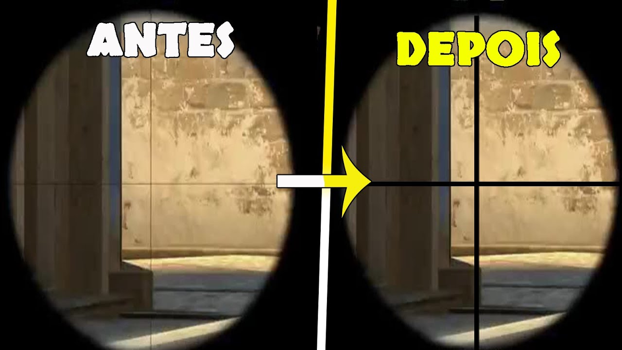 CS GO COMO MUDAR TAMANHO DO SCOPE DA AWP - YouTube
