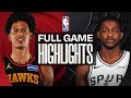 ATLANTA HAWKS Vs SAN ANTONIO SPURS FULL GAME HIGHLIGHTS November 20 2025