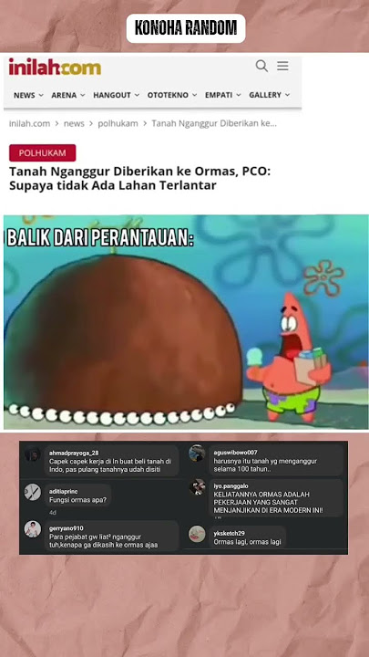 GIMN CERITANYA KALO JADI BEGINI HADEH 😩 #lucu #funny #konoha #beritaterkini #pajak #patrick #kampung