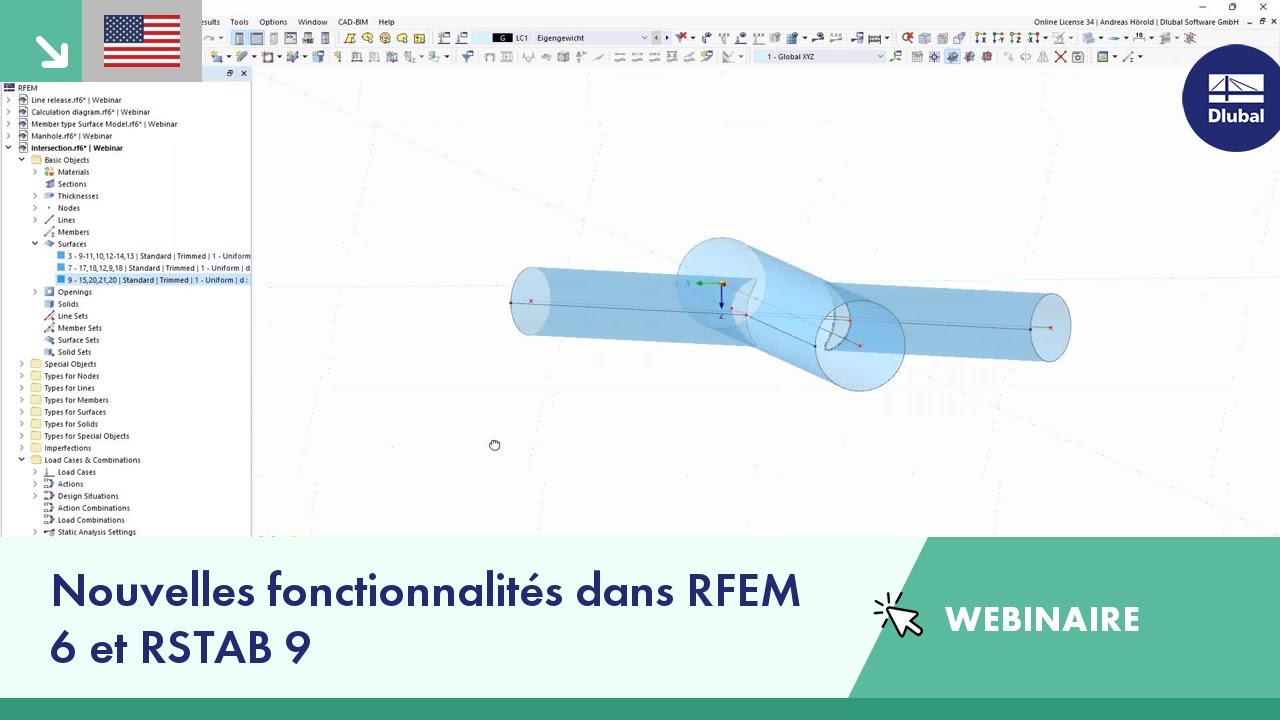[EN] Webinaire, | Nouvelles fonctionnalités dans RFEM 6 et RSTAB 9 ...