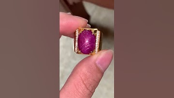 Nhẫn Ruby sao yên bái 17,8 ct vàng 10k giá 20 triệu Lh 0977827999 dc 130 Đinh tiên hoàng Tp Yb
