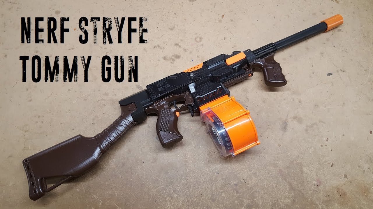 Xavier's Monthly Build - Stryfe Tommy Gun - YouTube