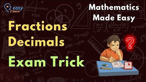 Fraction and Decimal Q-1 | Exam Trick in one minute | O Level Math 4024 | IGCSE Math 0580 