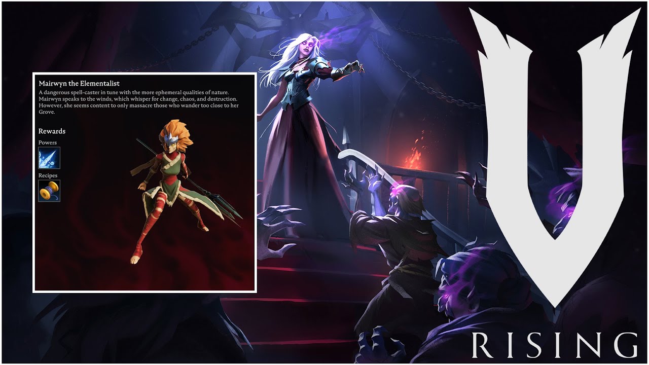 V Rising Elementalist V Rising - Mairwyn the Elementalist Boss Fight SOLO - YouTube