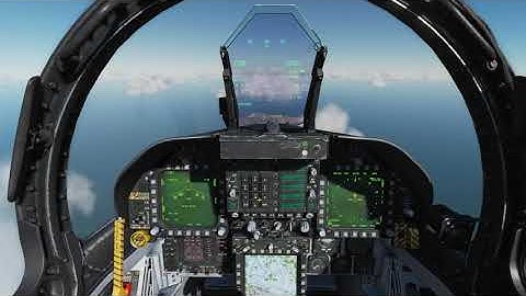 DCS - F/A-18C JDAM bombing with GPS Data Waypoint marked as Target