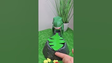 WARNING ⚠️  DINO CRUNCH DONT GET HIS EGGS #short #viral #satisfying #asmr #lifehacks  #dinosaur