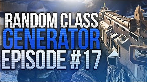 Black Ops 3 - I MADE A STUPID MISTAKE... ICR-1 RANDOM CLASS! RANDOM CLASS GENERATOR #17