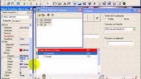 aula  Delphi c/ Interbase - DbGrid Corese Fonte