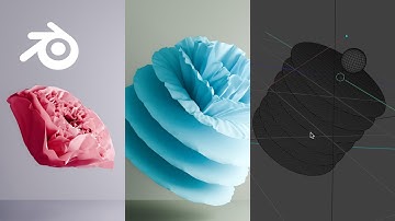 Blender Flower Modeling Hack – Cloth Simulation + Sphere Method