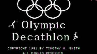Microsoft Decathlon on the Apple II