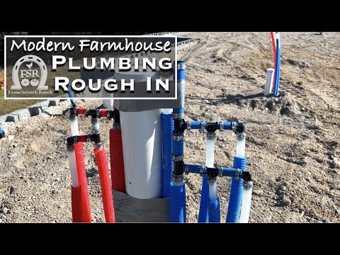 Underground Feeder Rough In Rough In Plumbing for our Modern Farmhouse Build - YouTube