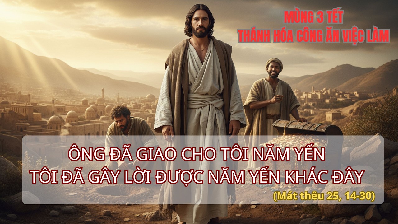 LỄ Thánh Hóa Công Ăn Việc Làm | Trung Tín Sinh Hoa Trái | Mùng 3 Tết Nguyên Đán | Mát thêu 25,14–30