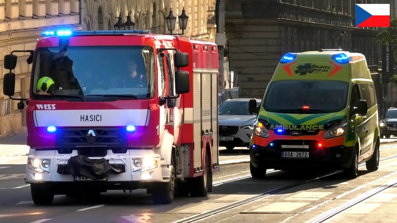 [08/08/2022][Horn] Záchranná Služba, Hasiči a Policie Praha naléhavě v Praha