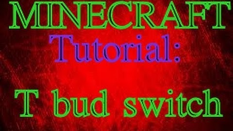 Minecraft: Bud switch tutorial (great for hidden doors)