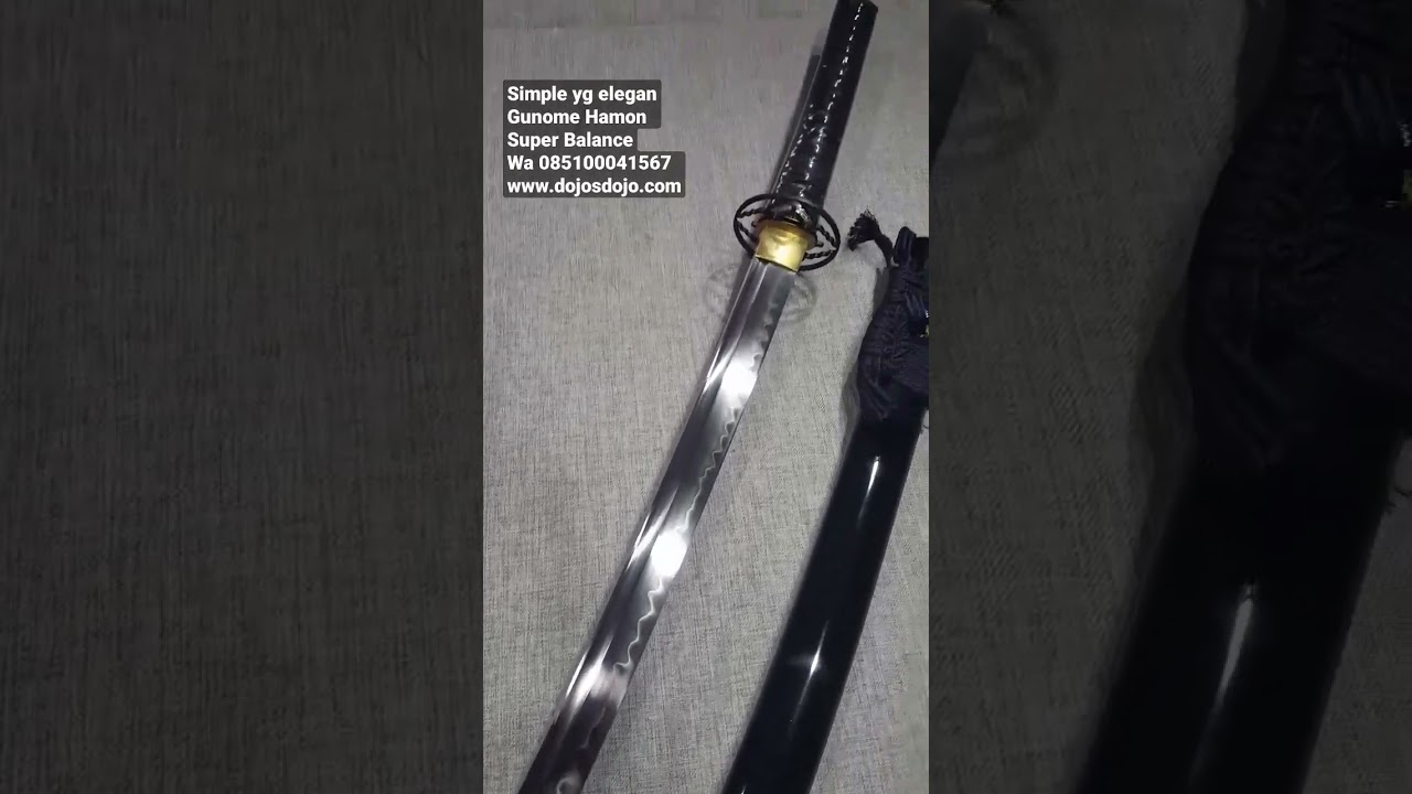 Pedang Katana Sederhana yg indah dg hamon gunome 