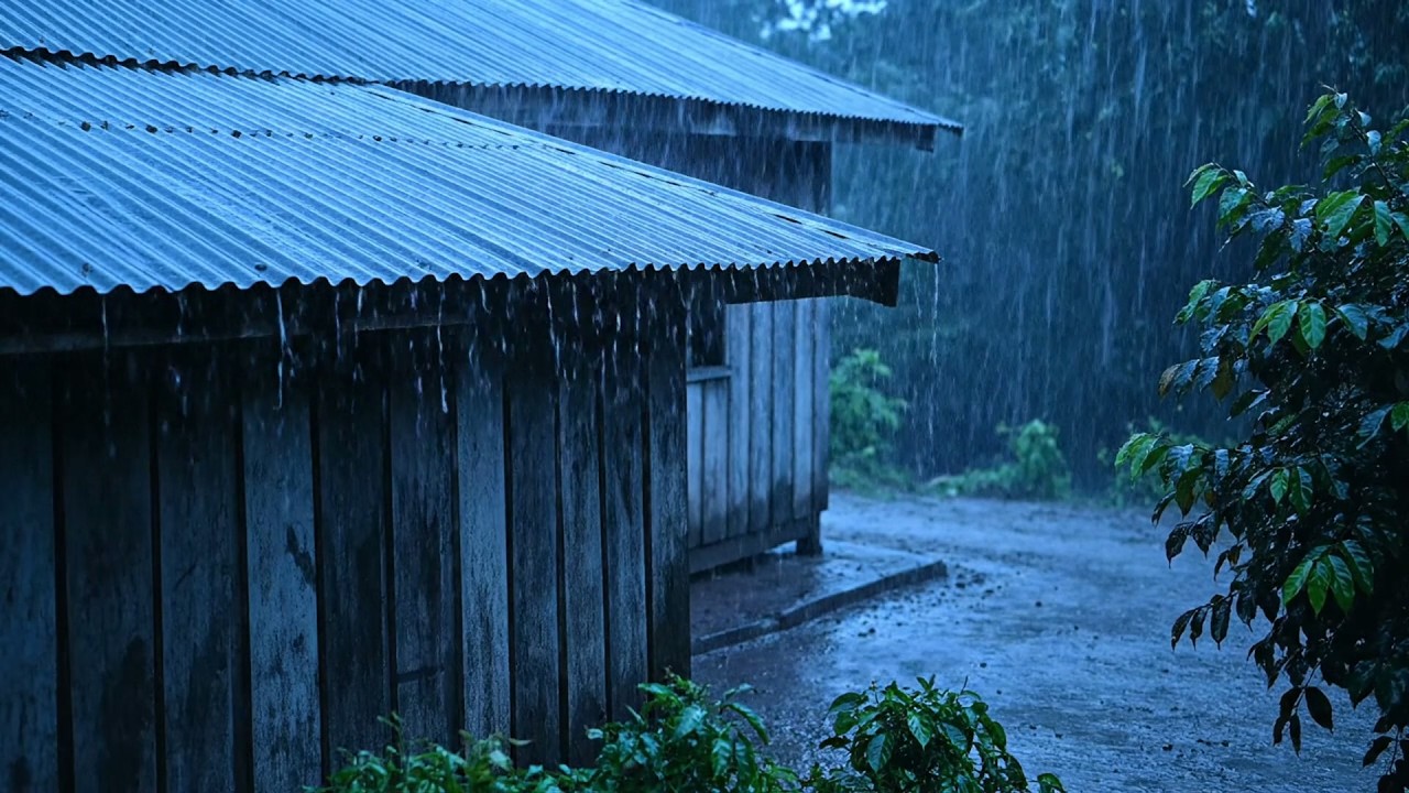 La Lluvia te Hace Dormir al Instante 😴 Alivio de Estrés | Tormenta y Truenos Fuertes