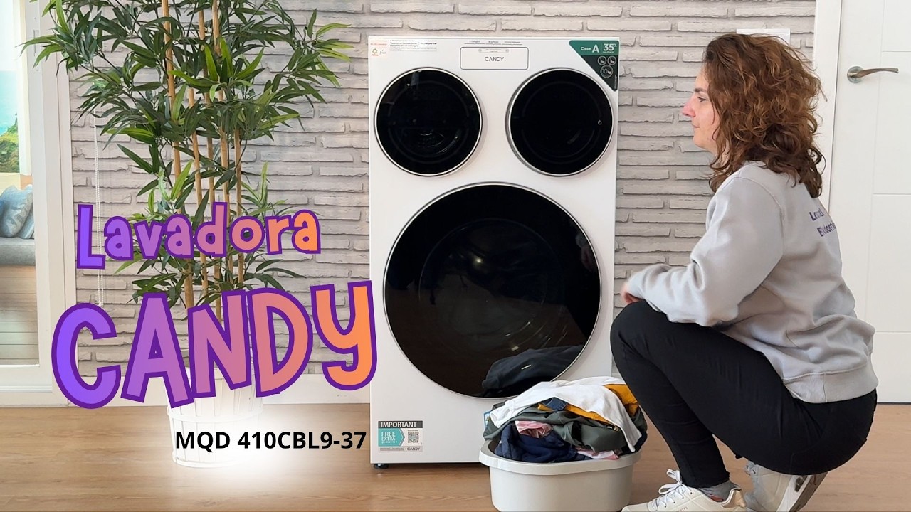 💧 Candy MQD 410CBL9-37 | Lavadora 10 +1+1kg, tr&ecirc;s tambores e m&aacute;xima efici&ecirc;ncia