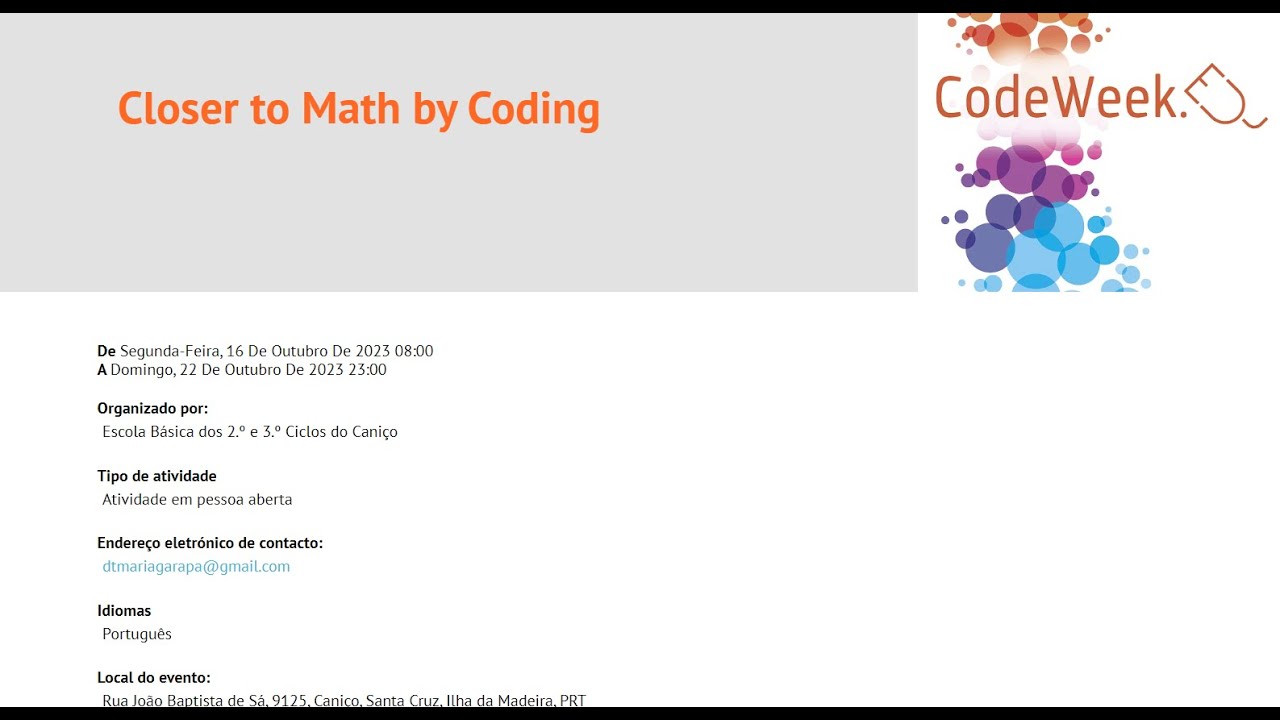 Code Week 4 All Closer to Math - YouTube