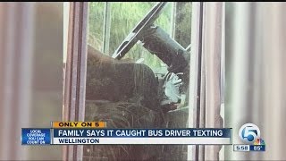 Was school bus driver texting and driving?