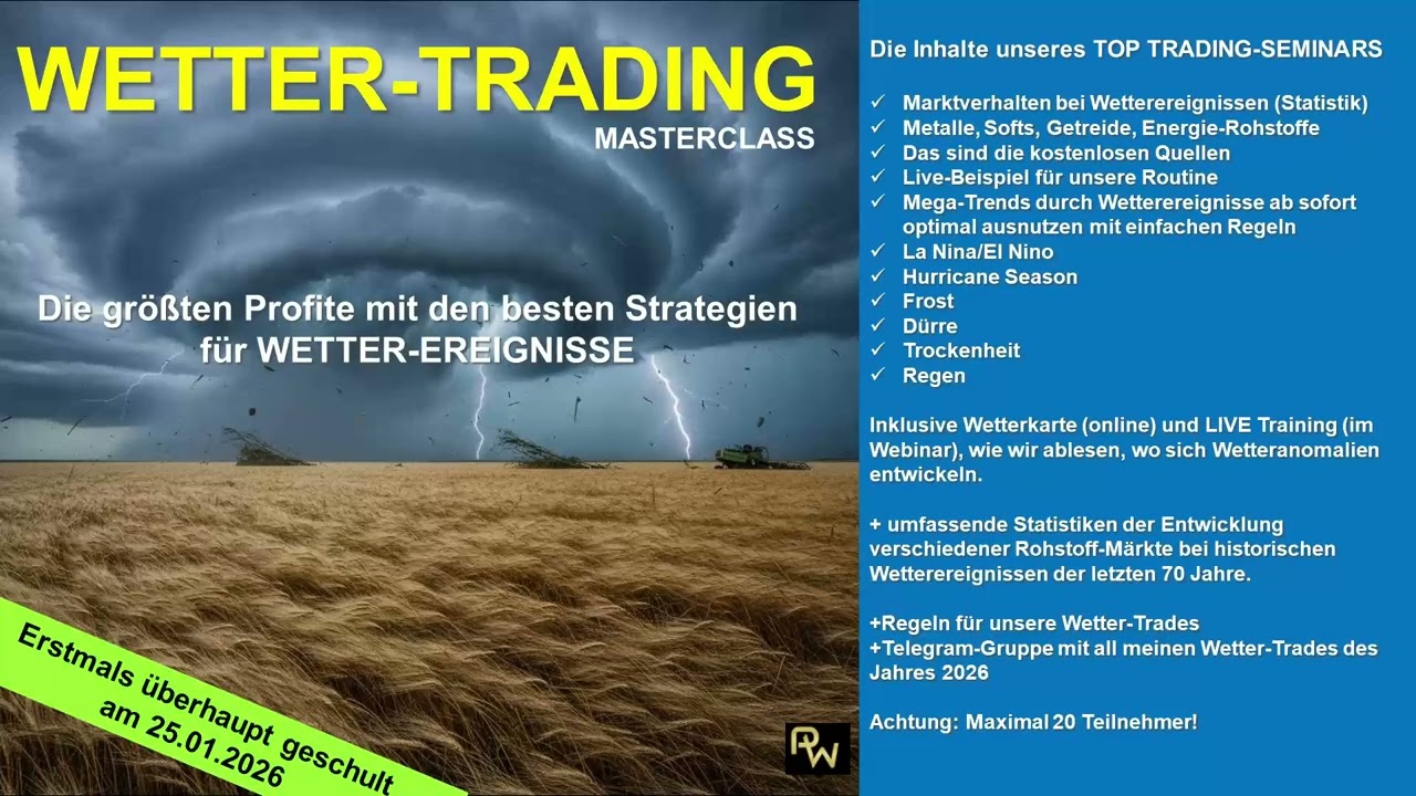 Wetter Trading Masterclass (Einführung)