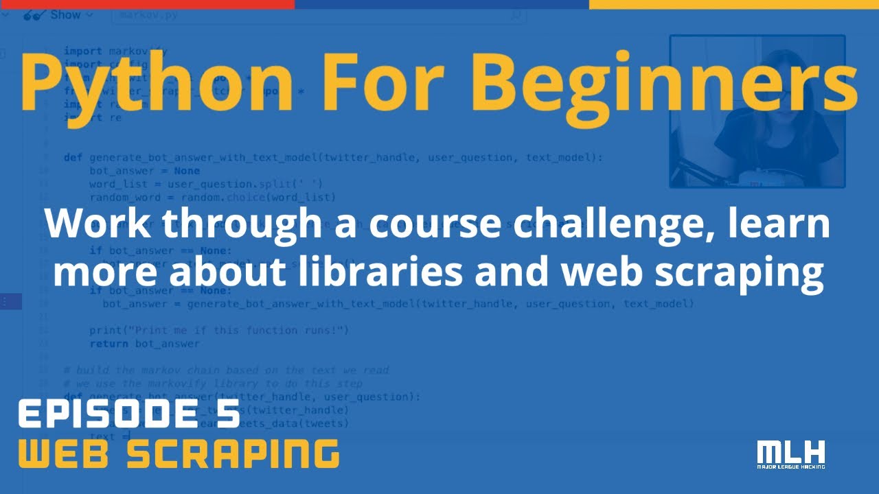 Python for Beginners, Episode 5 [Web Scraping] - YouTube