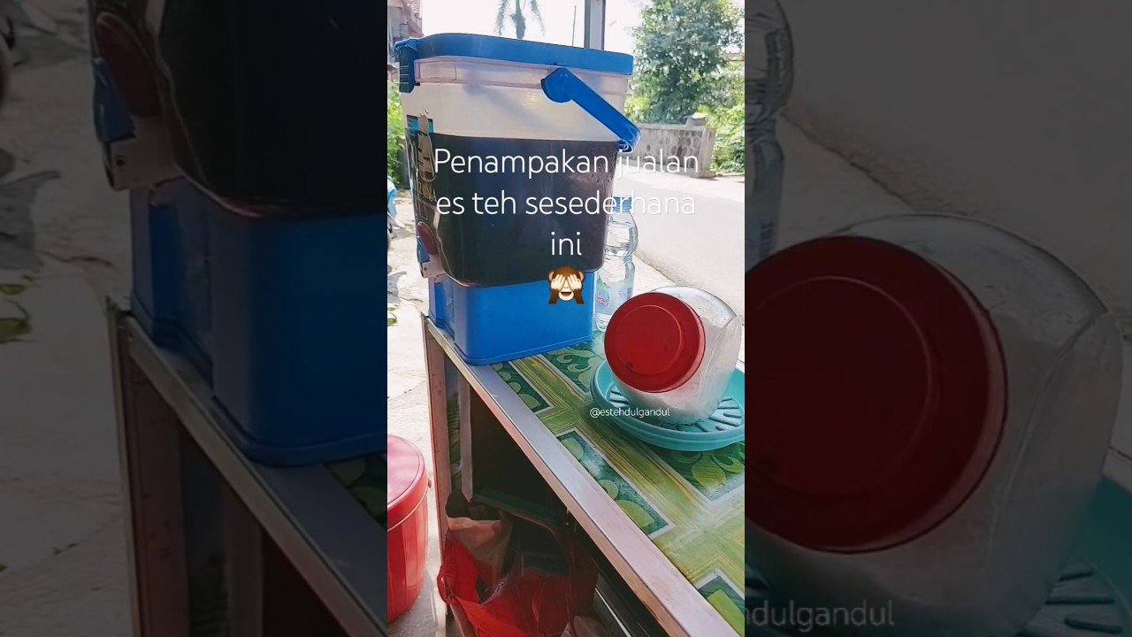 Penampakan jualan ES TEH sesederhana ini. 