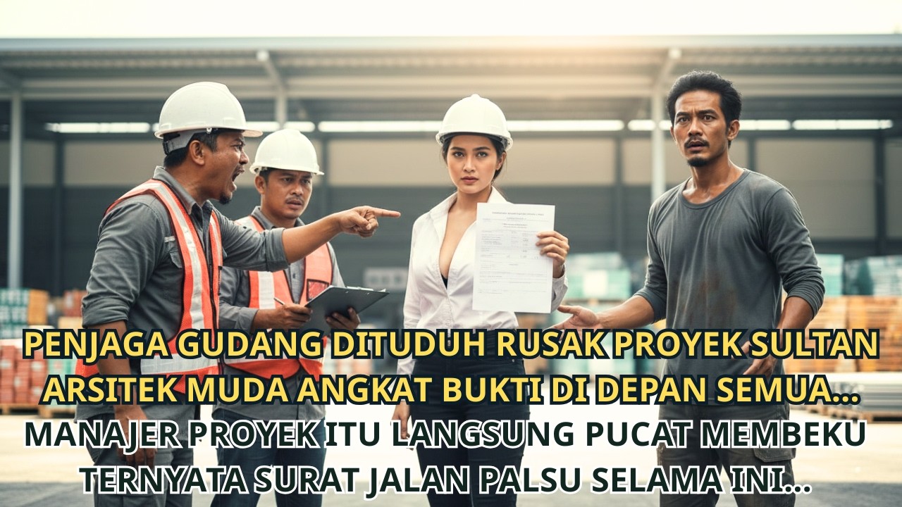 Penjaga Gudang Dituduh Rusak Proyek Sultan, Arsitek Muda Bongkar Surat Jalan Palsu