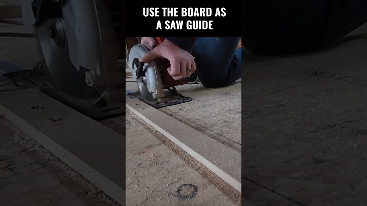 How to cut straight lines in subfloor the easy way