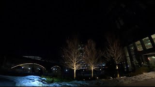 ICY 10 ℉ 6:00 AM Walk ** West on Arch St to Riverwalk Apartments ** Philadelphia PA ** ASMR [4K]