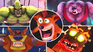 Crash Bandicoot N. Sane Trilogy - All Bosses \& Endings