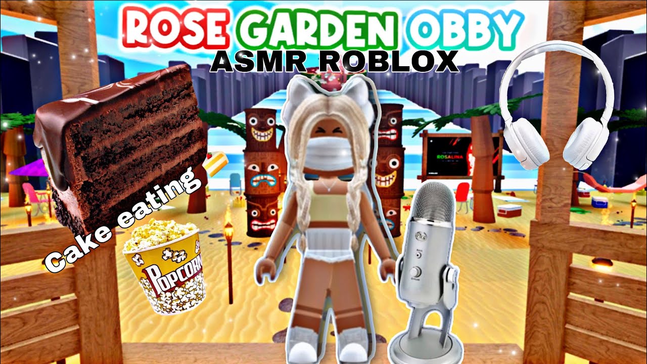 roblox asmr~Cake eating ( Eating sounds+mouth sounds ) ✨So tingly✨