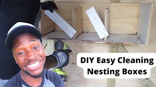 SIMPLE DIY NESTING BOXES FOR EGG LAYING CHICKENS!