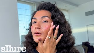 Olivia Dean's 10-Minute Routine for Healthy Hair & Dewy Skin | Allure screenshot 2