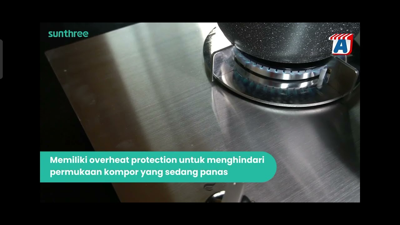 Sunthree Kompor Gas Stainless Steel GH -3S STH 3 Tungku dari Sunthree. - YouTube