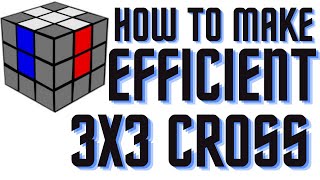 How to Make an Efficient 3X3 Cross | Intermediate Cross Tutorial [4K]