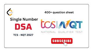 Single Number - Leetcode | TCS NQT 2027