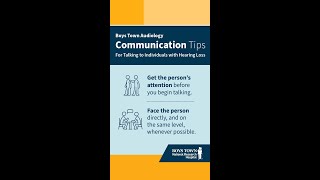 Communication Tips for Talking to Individuals with Hearing Loss