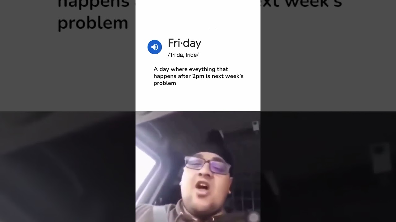 Definition of Friday summed up :) 