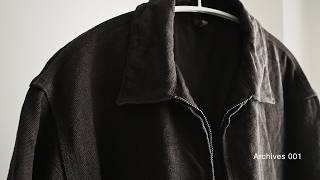 COMOLI 26SS ヘンプダック ジップショートジャケット【Archives 001