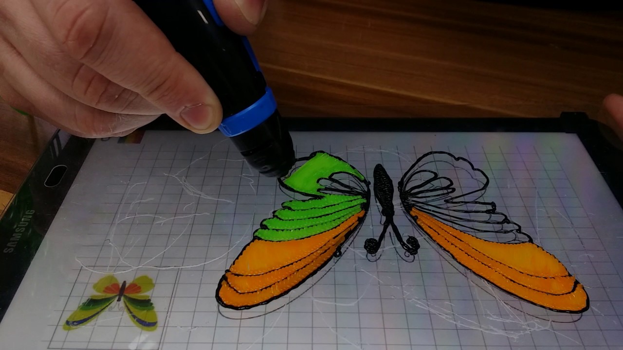 Verwonderlijk Polaroid Play 3D Pen - Creating a butterfly - YouTube GQ-98