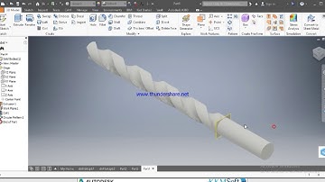 Autodesk inventor tutorial for beginner how to make a drill bit