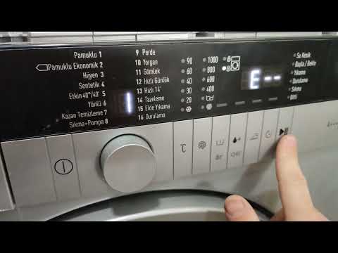 Arçelik 9103 CMKS Çamaşır Makinesi Test, Reset Programı