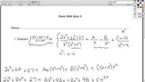 Math 2600 Quiz 05 Key