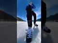 The ice skate's point of view - Ice skating on the frozen Weissensee lake, Austria - Skate cam
