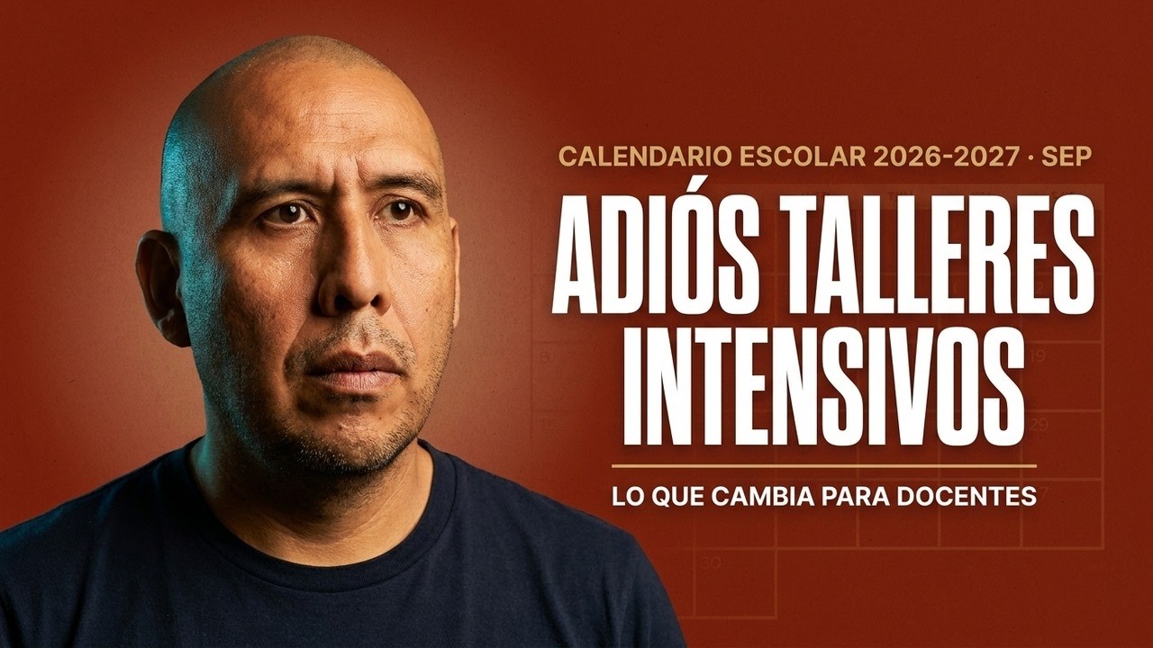 Calendario Escolar 2026-2027 SEP OFICIAL: adiós Talleres Intensivos ¿Qué cambia para docentes?