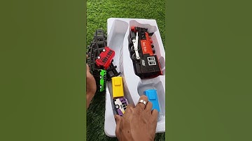 Unboxing and Testing Kereta Api Uap and Bus Tayo No Talking With Natural Sound Water