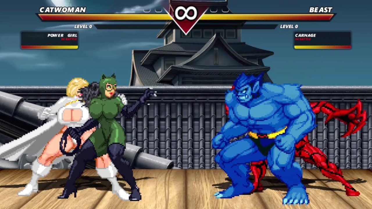 Catwoman & PowerGirl VS Beast & Carnage I HIGH LEVEL EPIC FIGHT - YouTube