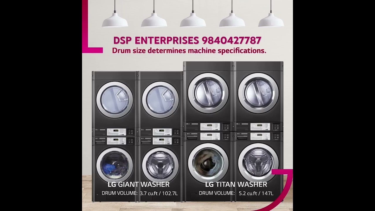 LG Commercial Laundry Washing and Dryers 10 kg and 15 kg Sales