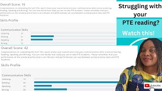 Struggling with the PTE Reading + how to get +65 & +79 in the PTE Reading. #pte reading